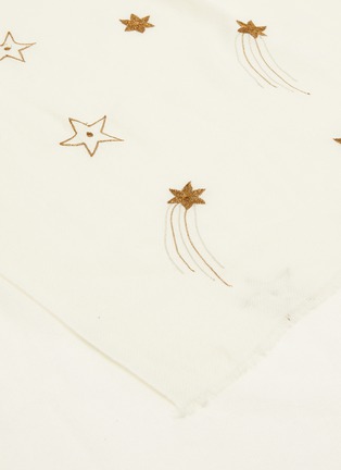 Detail View - Click To Enlarge - JANAVI - 'Star Cluster' embroidered Merino wool scarf