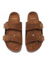 Detail View - Click To Enlarge - SAINT LAURENT - 'Jimmy' double strap suede sandals