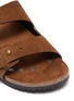 Detail View - Click To Enlarge - SAINT LAURENT - 'Jimmy' double strap suede sandals