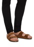 Figure View - Click To Enlarge - SAINT LAURENT - 'Jimmy' double strap suede sandals