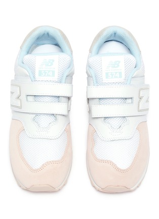 Figure View - Click To Enlarge - NEW BALANCE - '574' colourblock patchwork kids sneakers