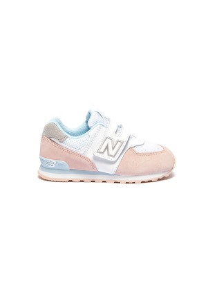 Main View - Click To Enlarge - NEW BALANCE - '574' colourblock patchwork kids sneakers