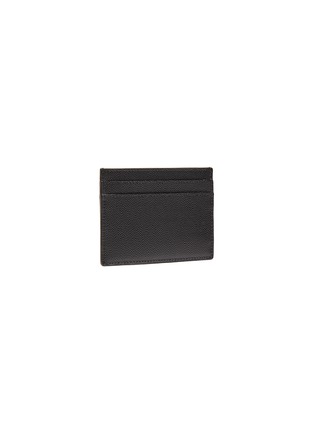 Figure View - Click To Enlarge - SAINT LAURENT - 'Monogram' grain de poudre leather card holder