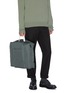 Figure View - Click To Enlarge - JIL SANDER - 'Climb Harness' canvas backpack