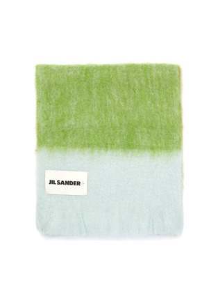 Detail View - Click To Enlarge - JIL SANDER - Colourblock mohair-wool scarf