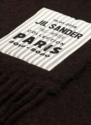 Detail View - Click To Enlarge - JIL SANDER - Logo label scarf