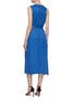 Back View - Click To Enlarge - HELMUT LANG - Belted ruched yoke sleeveless dress