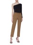 Figure View - Click To Enlarge - HELMUT LANG - Cropped wool twill military pants