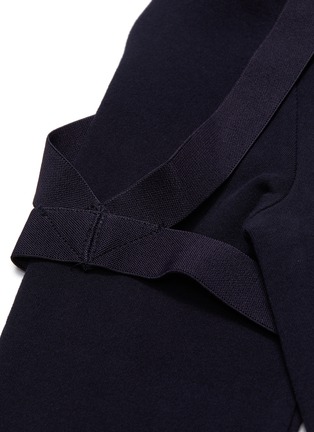 Detail View - Click To Enlarge - HELMUT LANG - Harness shoulder long sleeve dress