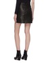 Back View - Click To Enlarge - HELMUT LANG - 'Femme Hi' leather mini skirt