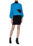 Figure View - Click To Enlarge - HELMUT LANG - Panelled rib knit high neck dress