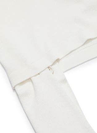  - HELMUT LANG - Detachable sash twist shoulder silk-cotton tank top