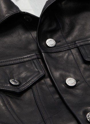  - HELMUT LANG - 'Femme' leather trucker jacket