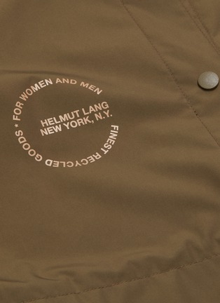  - HELMUT LANG - Logo slogan print water-repellent stadium jacket