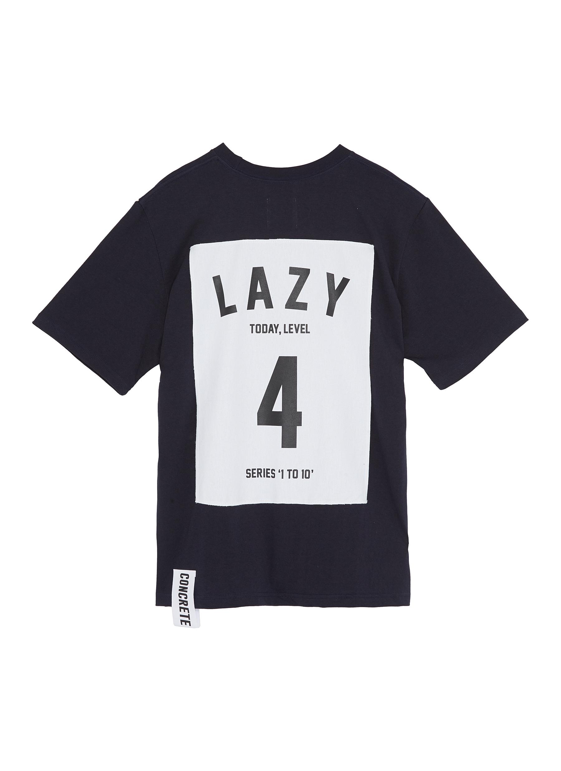 Series 1 to 10 oversized unisex T-shirt - 4 Lazy by Studio Concrete