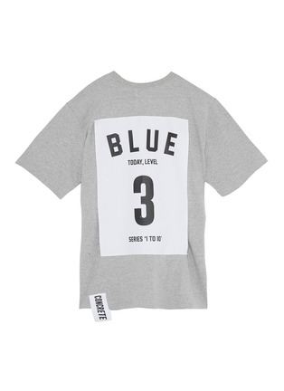 Main View - Click To Enlarge - STUDIO CONCRETE - 'Series 1 to 10' oversized unisex T-shirt – 3 Blue