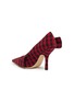 - MIDNIGHT 00 - Embellished crescent cross strap check plaid pumps