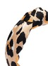 Detail View - Click To Enlarge - LELE SADOUGHI - Knot leopard print silk satin headband