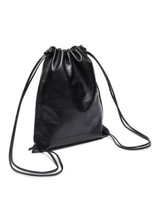 Detail View - Click To Enlarge - A-ESQUE - Leather drawstring backpack