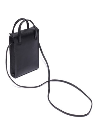 Detail View - Click To Enlarge - A-ESQUE - 'Slim Box' mini leather crossbody tote