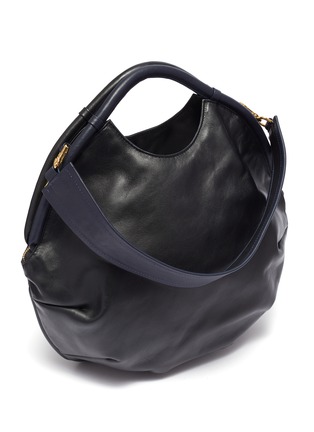 Detail View - Click To Enlarge - A-ESQUE - 'Petal Pure' colourblock leather bag