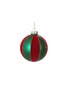 Main View - Click To Enlarge - SHISHI - Glitter stripe flock glass ball Christmas ornament