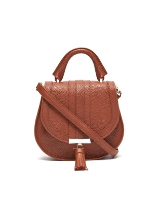 Main View - Click To Enlarge - DEMELLIER - 'The Nano Venice' tassel leather saddle bag