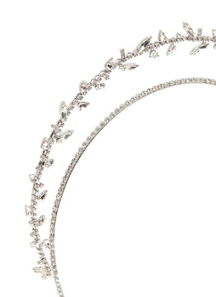 Detail View - Click To Enlarge - LELET NY - 'Heart Knot' Swarovski crystal tiered headband
