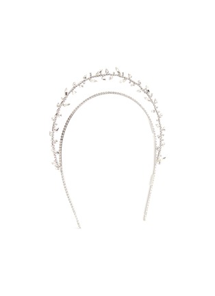 Figure View - Click To Enlarge - LELET NY - 'Heart Knot' Swarovski crystal tiered headband