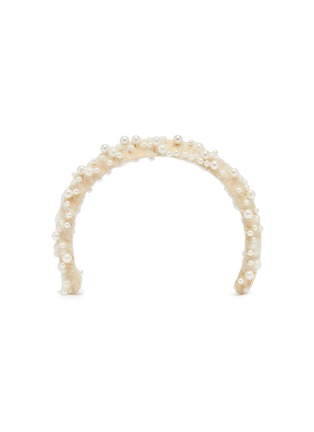 Main View - Click To Enlarge - LELET NY - Faux pearl tulle headband