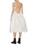 Back View - Click To Enlarge - CECILIE BAHNSEN - Tie open back floral jacquard sleeveless dress