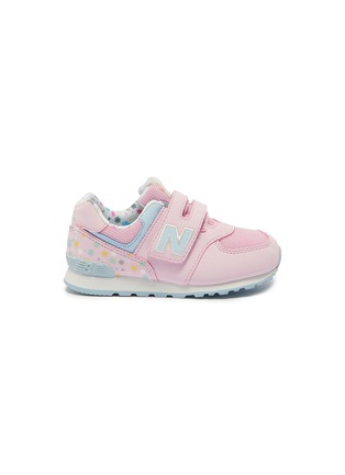 Main View - Click To Enlarge - NEW BALANCE - '574' floral print counter toddler sneakers