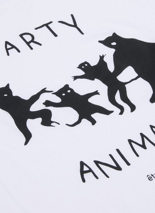  - ÊTRE CÉCILE - 'Party Animals' logo graphic print T-shirt