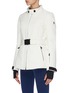 Detail View - Click To Enlarge - MONCLER - 'Ecrins' belted faux fur collar jacket