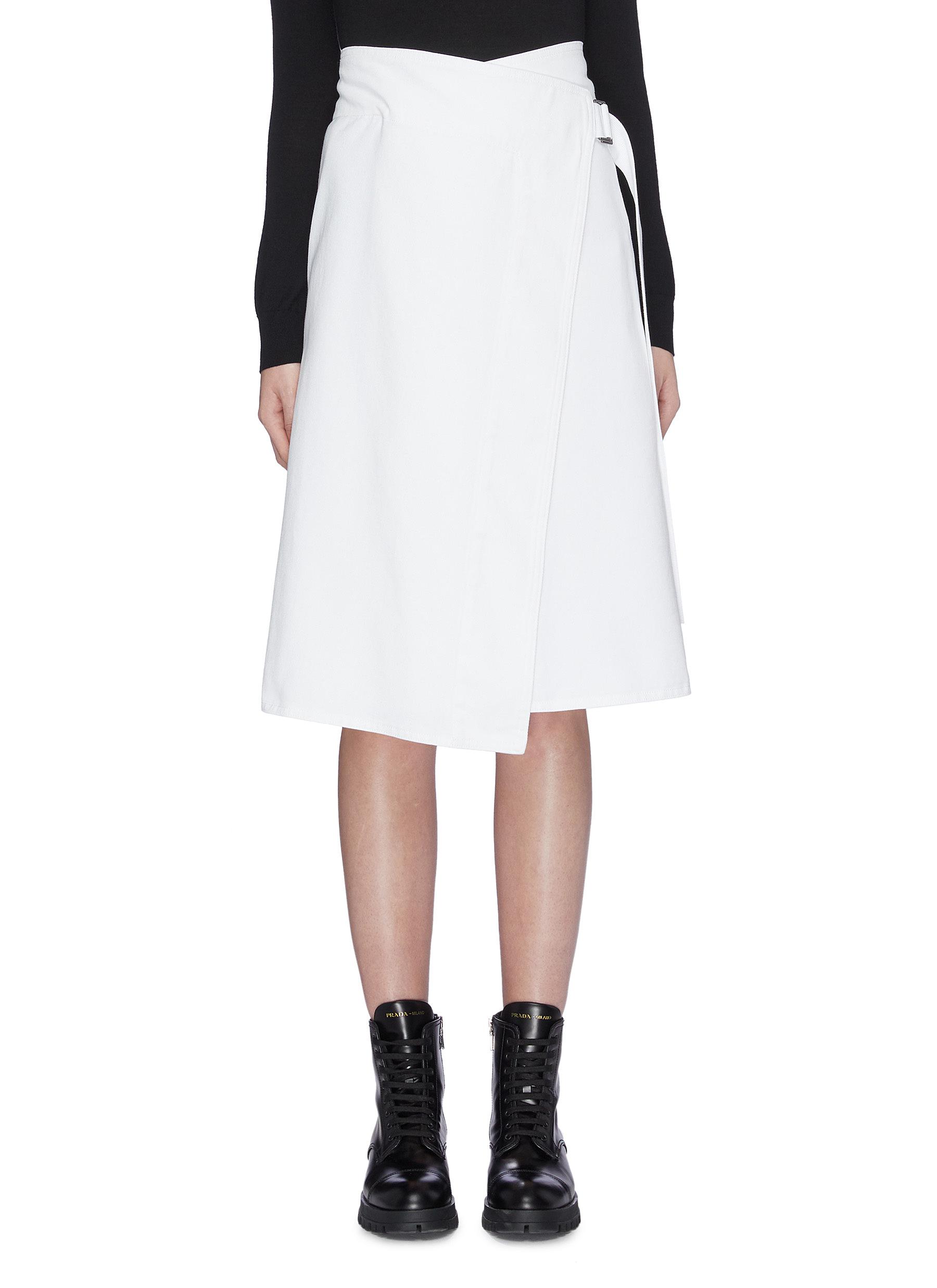 Buckled wrap skirt by Moncler