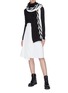 Figure View - Click To Enlarge - MONCLER - Buckled wrap skirt
