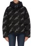 Main View - Click To Enlarge - MONCLER - 'Caille' logo print down puffer jacket