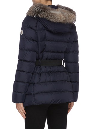 Back View - Click To Enlarge - MONCLER - 'Clion' detachable hood belted down puffer coat