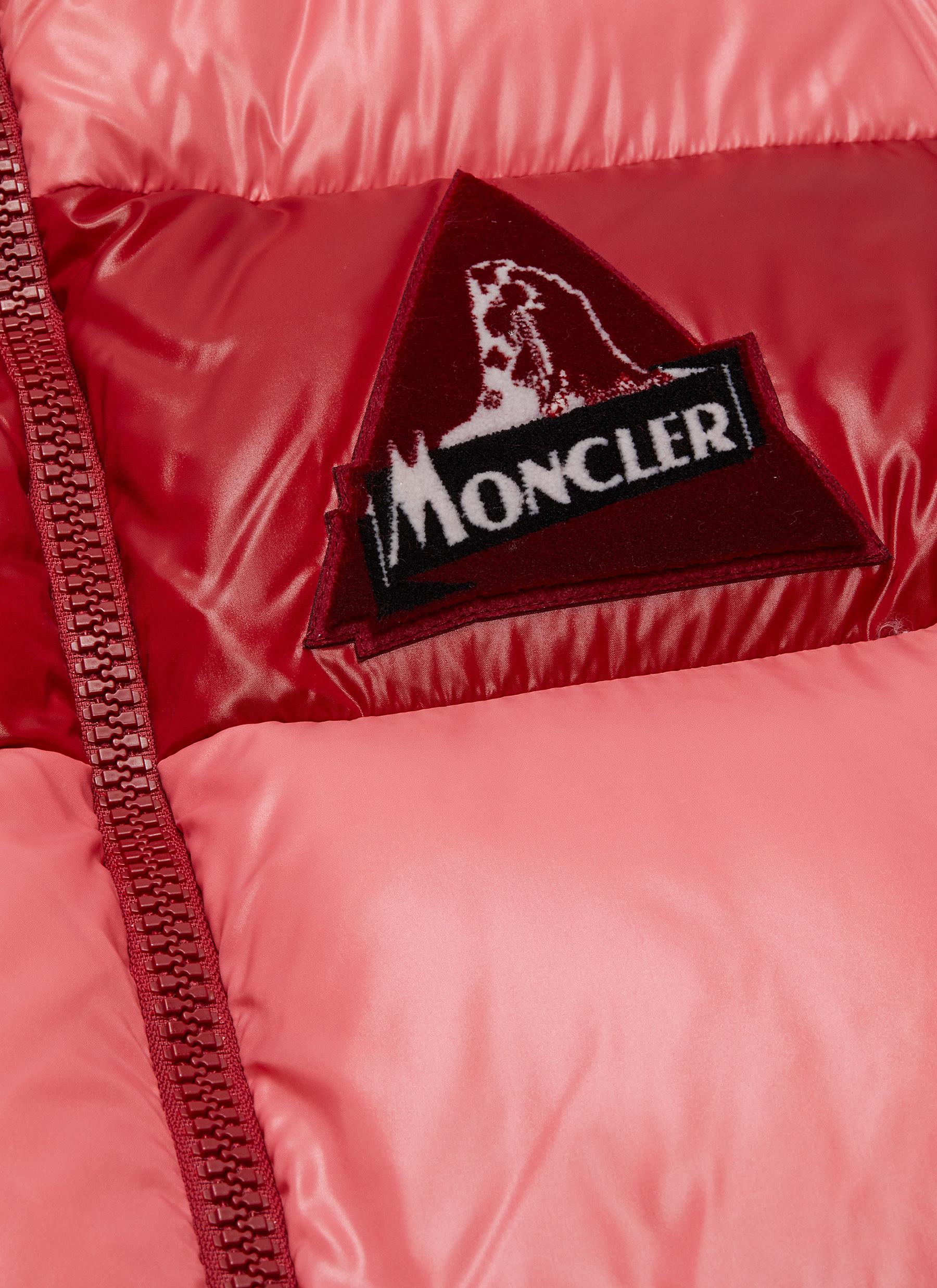 MONCLER 'GARY' DETACHABLE HOOD COLOURBLOCK DOWN PUFFER JACKET