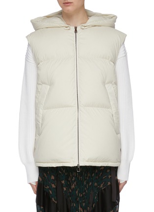Main View - Click To Enlarge - MONCLER - 'Gamble' hooded down puffer gilet