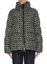 Main View - Click To Enlarge - MONCLER - 'Elby' hooded tweed down puffer jacket