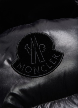  - MONCLER - 'Chouelle' logo print contrast collar down puffer jacket