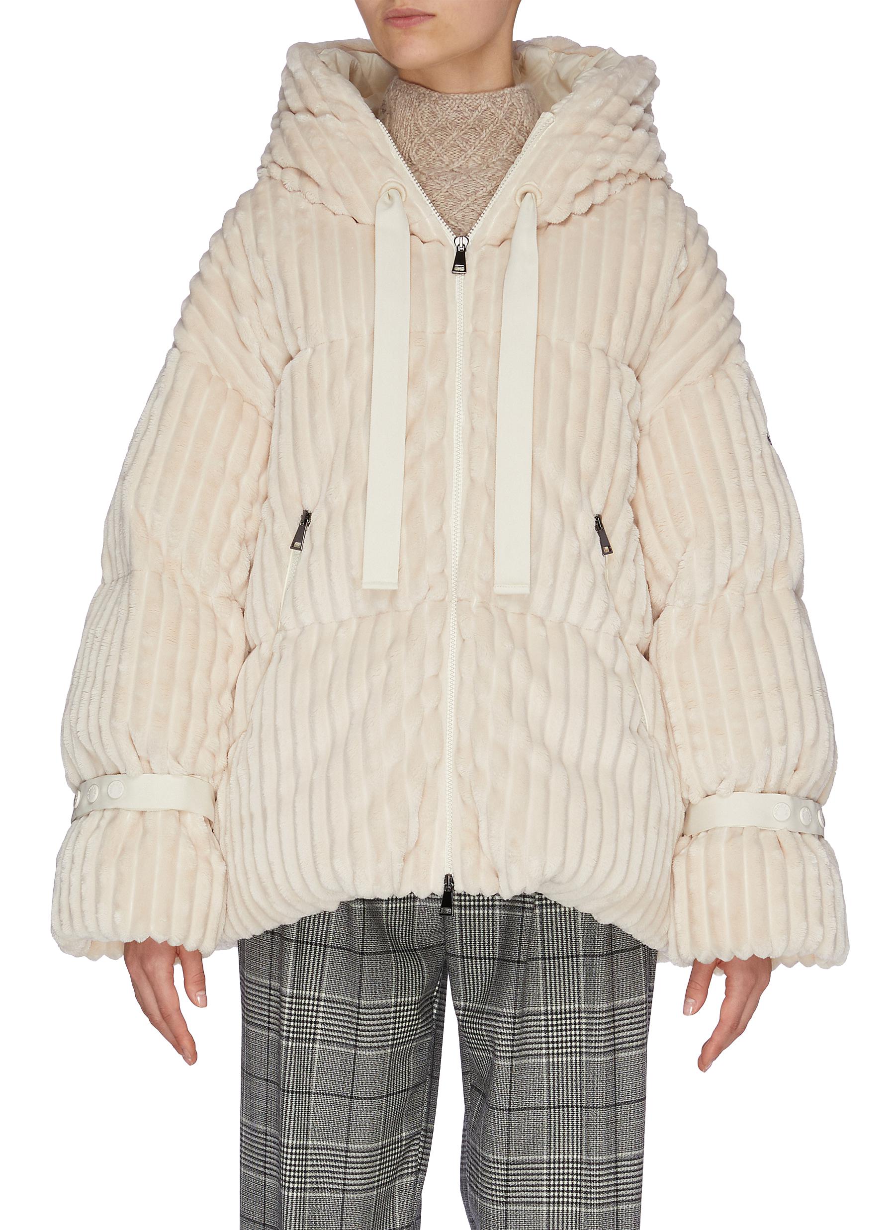 Moncler 'loire' Quilted Oversized Down Corduroy Jacket
