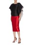 Figure View - Click To Enlarge - LEAL DACCARETT - 'Viola' flared sleeve cutout back top