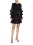 Figure View - Click To Enlarge - LEAL DACCARETT - 'Quinta' pleated tiered dress