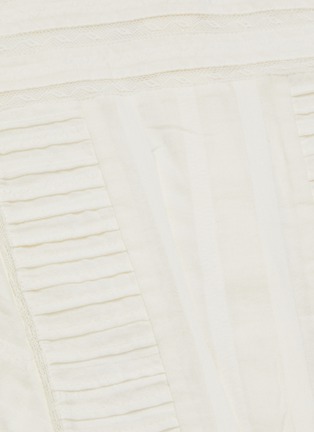  - ISABEL MARANT ÉTOILE - 'Perla' ruffled panel lace trim mock neck blouse