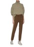 Figure View - Click To Enlarge - ISABEL MARANT ÉTOILE - 'Darion' stripe outseam knit track pants