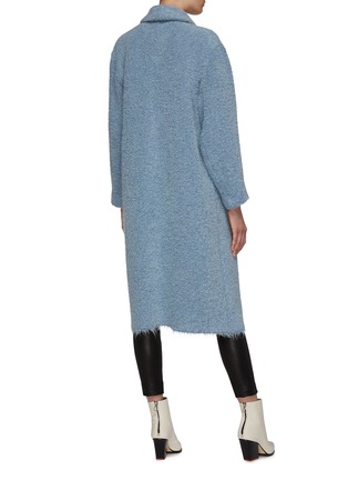 Back View - Click To Enlarge - ISABEL MARANT ÉTOILE - 'Faby' frayed shawl collar bouclé knit coat