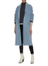 Figure View - Click To Enlarge - ISABEL MARANT ÉTOILE - 'Faby' frayed shawl collar bouclé knit coat