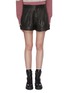 Main View - Click To Enlarge - ISABEL MARANT ÉTOILE - 'Abot' pleated leather shorts